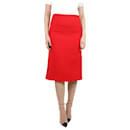 Falda roja con ribete negro - talla UK 6 - Marni
