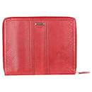 Red snakeskin iPad case - Burberry