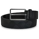 Bottega Veneta Ceinture en cuir gaufré noir