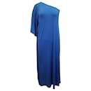 Michael Kors One-Shoulder Maxi Dress in Blue Polyester
