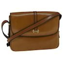 BALLY Shoulder Bag Leather Brown Auth ac2272 - Bally