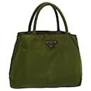 PRADA Hand Bag Nylon Khaki Auth 58218 - Prada
