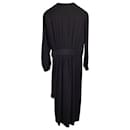 Joseph Wrap Dress in Black Viscose