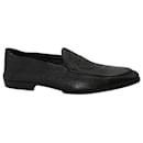 Balmain Embossed Loafers In Black Leather