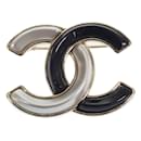 CC Dual Tone Brooch - Chanel