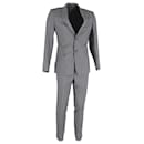 Prada Two-Piece Suit Set in Grey Wool