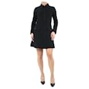 Black half-zip pocket dress - size UK 10 - Autre Marque