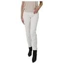 Pantalón de algodón blanco - talla UK 8 - Emilio Pucci