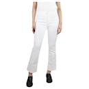 White high-rise flared jeans - size UK 12 - Frame Denim