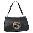GUCCI Interlocking Shoulder Bag Leather Black 115746 Auth ki3687 - Gucci