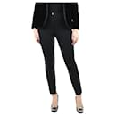 Black stretch slim-fit trousers - size UK 8 - Theory