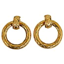 Chanel Gold Hoop Clip on Earrings