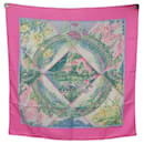 FOULARD HERMES GIVERNY BOUTHOUMIEUX CARRE 90 EN SOIE PARME SILK SCARF - Hermès