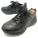 NEW GUCCI RYTHON SHOES 721749 8.5 42 BLACK LEATHER SNEAKERS SNEAKERS - Gucci