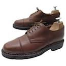 PARABOOT DERBY SHOES AZAY GRIFF 9.5 43.5 BROWN LEATHER SHOES - Paraboot
