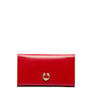 Gucci Leather Flap Wallet Leather Long Wallet 034 0416 in Good condition