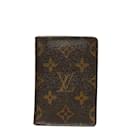 Louis Vuitton Monogram Pocket Organizer Canvas Card Case M61732 in Good condition