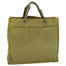 PRADA Tote Bag Nylon Leather Khaki Auth bs8917 - Prada