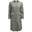 Marni Black / Ivory Winter Edition 2013 Sparkle Check Wool Tweed Coat - Autre Marque