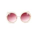 Óculos de sol redondos coloridos Chloe Óculos de sol de metal em bom estado - Chloé