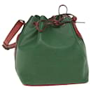 Bolsa de ombro LOUIS VUITTON Epi Petit Noe bicolor verde vermelho M44147 Autenticação10104 - Louis Vuitton