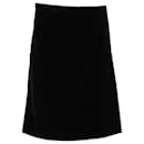 Alexander McQueen A-Line Skirt in Black Cotton - Alexander Mcqueen