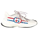 Gucci Run Sneakers in White Leather