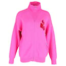 Maglione con zip a collo alto Isabel Marant in cotone rosa