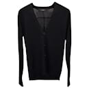 Givenchy Buttoned Cardigan in Black Wool