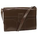 SAINT LAURENT Shoulder Bag Leather Brown Auth bs9993 - Saint Laurent