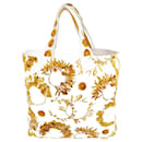 White/Yellow Paris Greece Beach Towel & Tote Bag Set - Chanel