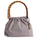 Gucci Bamboo GG handbag in lilac canvas