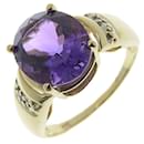 [LuxUness] 10K Amethyst Ring  Metal Ring in Excellent condition - & Other Stories