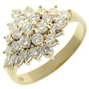 [Luxus] 18K Floral Diamant besetzter Ring Metallring in ausgezeichnetem Zustand - & Other Stories