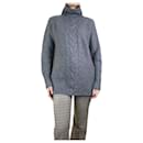 Suéter cinza com gola redonda - tamanho S - Autre Marque