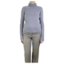 Grey cashmere roll-neck sweater - size S - Zadig & Voltaire