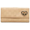 Portefeuille long Guccissima Lovely marron Gucci