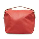 Rote Loewe Lederhandtasche