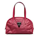 Pink Loewe Nylon Handbag