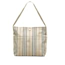 Borsa a tracolla Burberry in tela beige a righe House