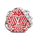 Sac à bandoulière rouge Louis Vuitton Monogram Giant Crafty Boite Chapeau Souple PM