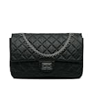 Black Chanel Reissue 2.55 Aged Calfskin Double Flap 227 Shoulder Bag