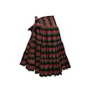Vintage Black & Multicolor Norma Kamali 70s Wrap Skirt Size US S/M