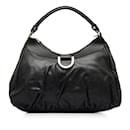 Black Gucci Leather Abbey D Ring Shoulder Bag