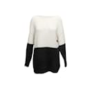 White & Black Alice + Olivia Alpaca & Silk Sweater Size XS