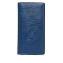 Blue Louis Vuitton Epi Leather Brazza Wallet