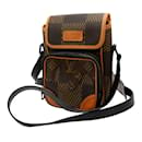 Brown Louis Vuitton LV x Nigo Giant Damier Ebene Monogram Nano Amazone Messenger Crossbody Bag