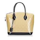 Yellow Louis Vuitton Vernis Lockit PM Handbag