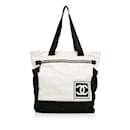 White Chanel New Travel Line Sports Backpack