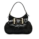 Black Gucci Leather Dialux Queen Hobo Bag